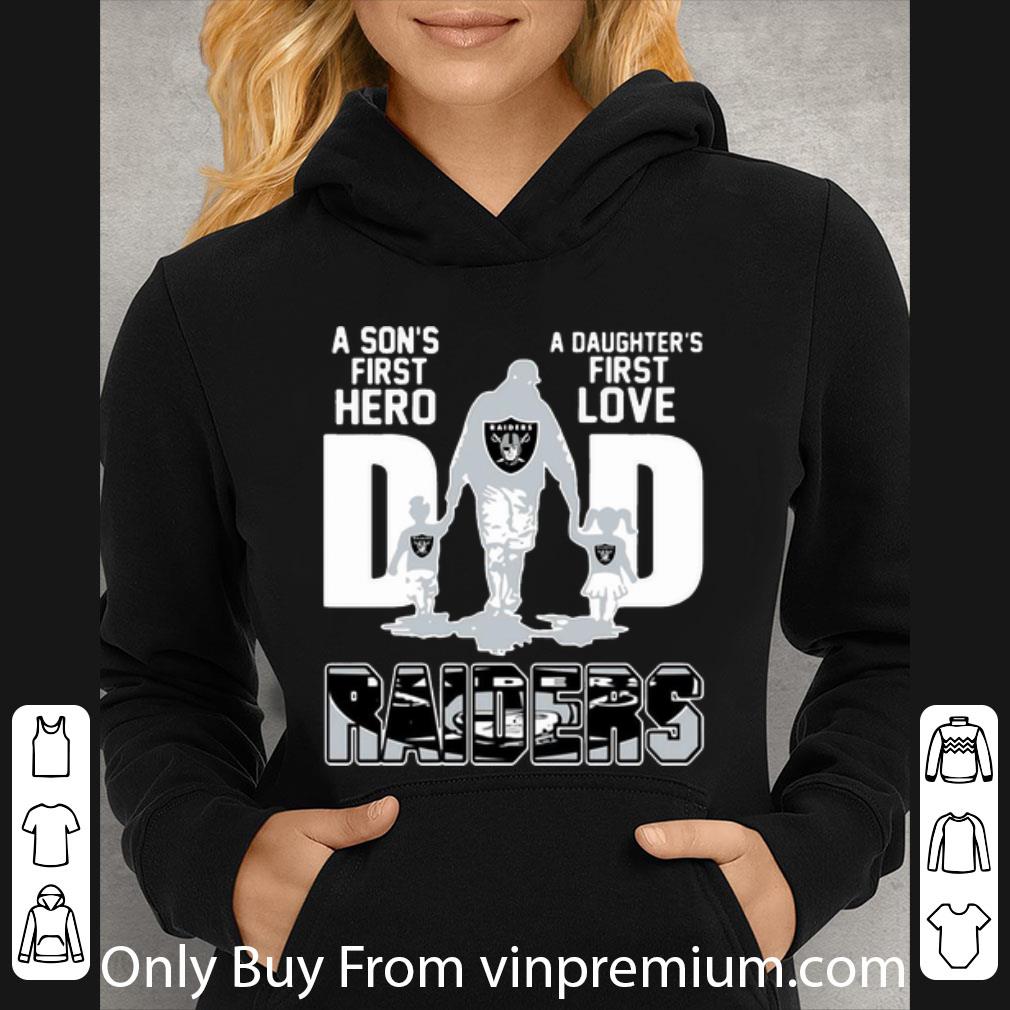 7eab8c2f pretty dad a son s first hero a daughter s first love oklahoma raiders shirt 4 - Pretty Dad A Son's First Hero A Daughter's First Love Oklahoma Raiders shirt