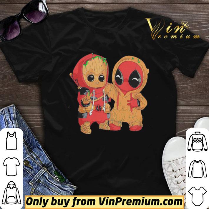 Baby Groot and Deadpool Funny shirt sweater