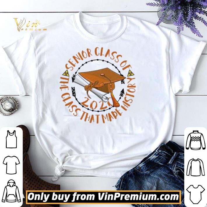 Premium Senior class of 2020 the class that made history orange shirt sweater
