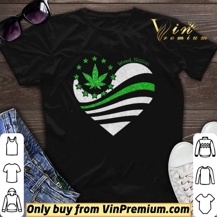 American Heart Independence Weed Nation shirt sweater