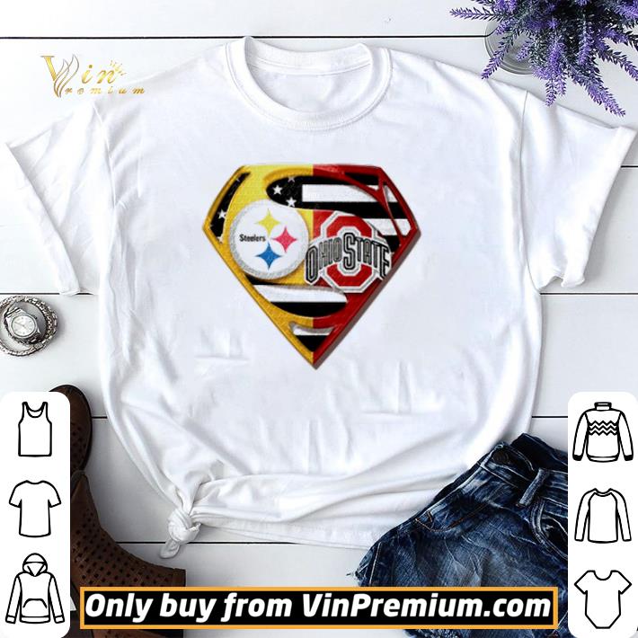 Funny Original Original Superman Pittsburgh Steelers vs Ohio State Buckeyes shirt sweater