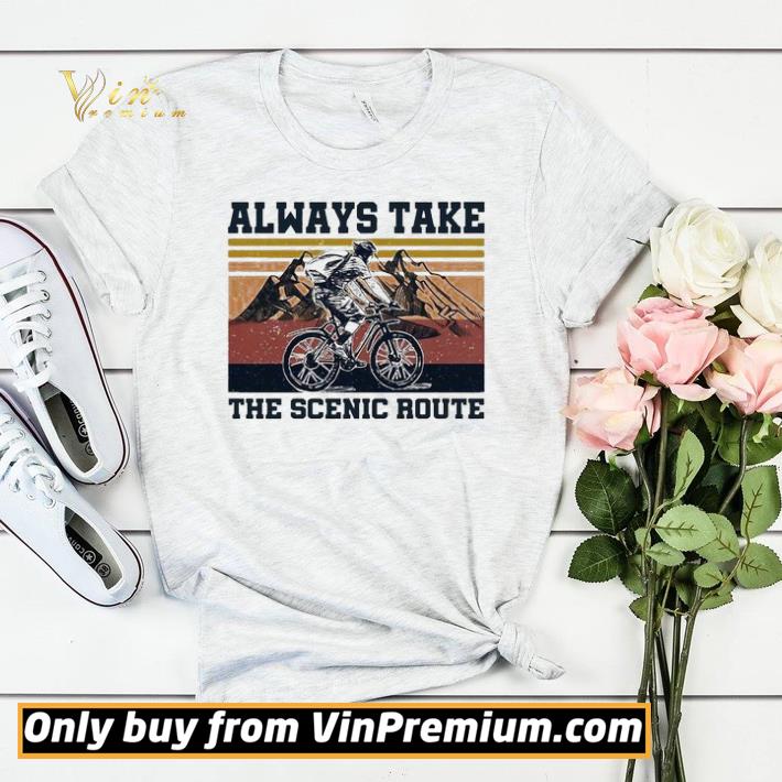93c70be1 awesome cycling always take scenic route vintage shirt sweater 4 - Awesome Cycling Always take scenic route vintage shirt sweater
