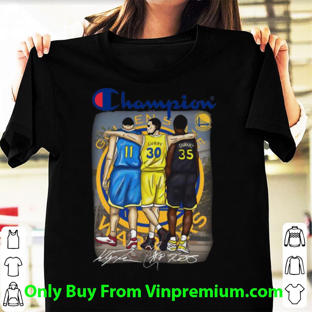 Hot Champion Golden State Warrior Stephen Curry Durant Signatures shirt