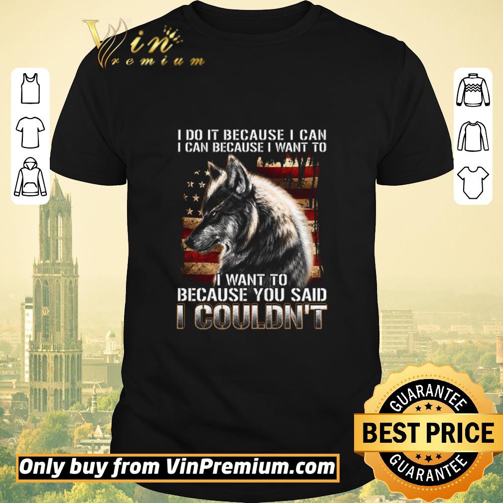 Hot Wolves American Flag I Do It Because I Can Because I Want To shirt sweater