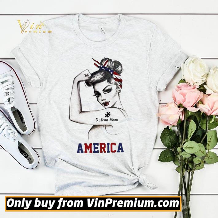 a1f5246c strong woman autism mom america shirt sweater 4 - Strong woman Autism Mom America shirt sweater