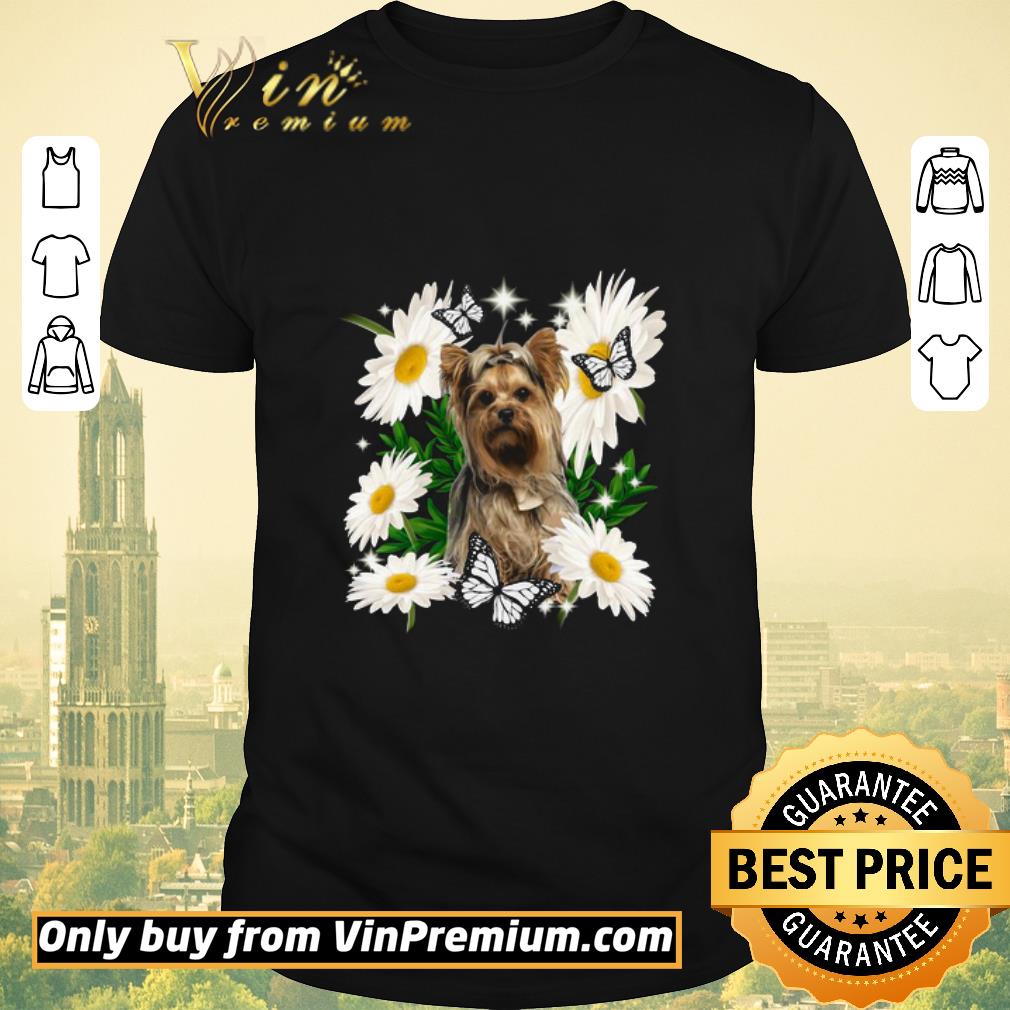 Pretty Nice Yorkshire Terrier Dog Daisy Flower Classic shirt sweater
