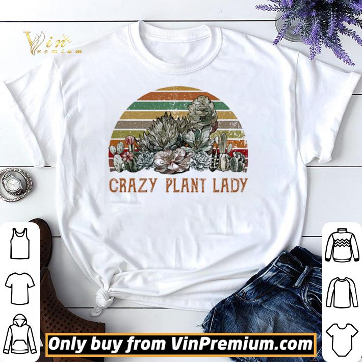 Hot Cactus stone lotus crazy plant lady vintage shirt sweater