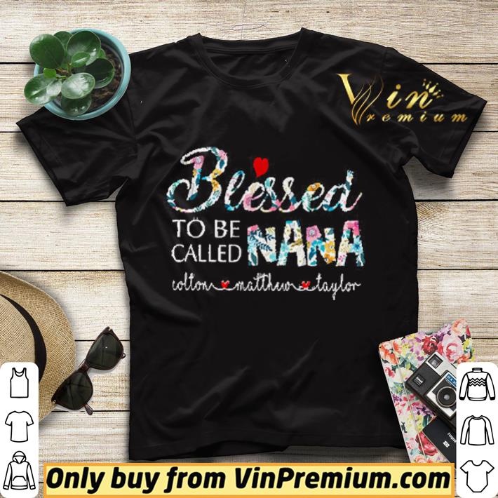 a3eba341 heart flower blessed to be called nana cotton matthew taylor shirt sweater 4 - Heart Flower Blessed To Be Called Nana Cotton Matthew Taylor shirt sweater