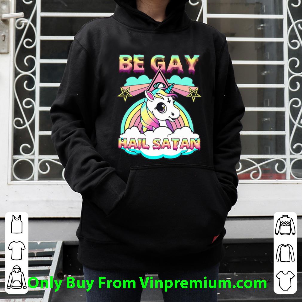 a977f539 top lgbt be gay hail satan unicorn shirt 4 - Top LGBT Be Gay Hail Satan Unicorn shirt