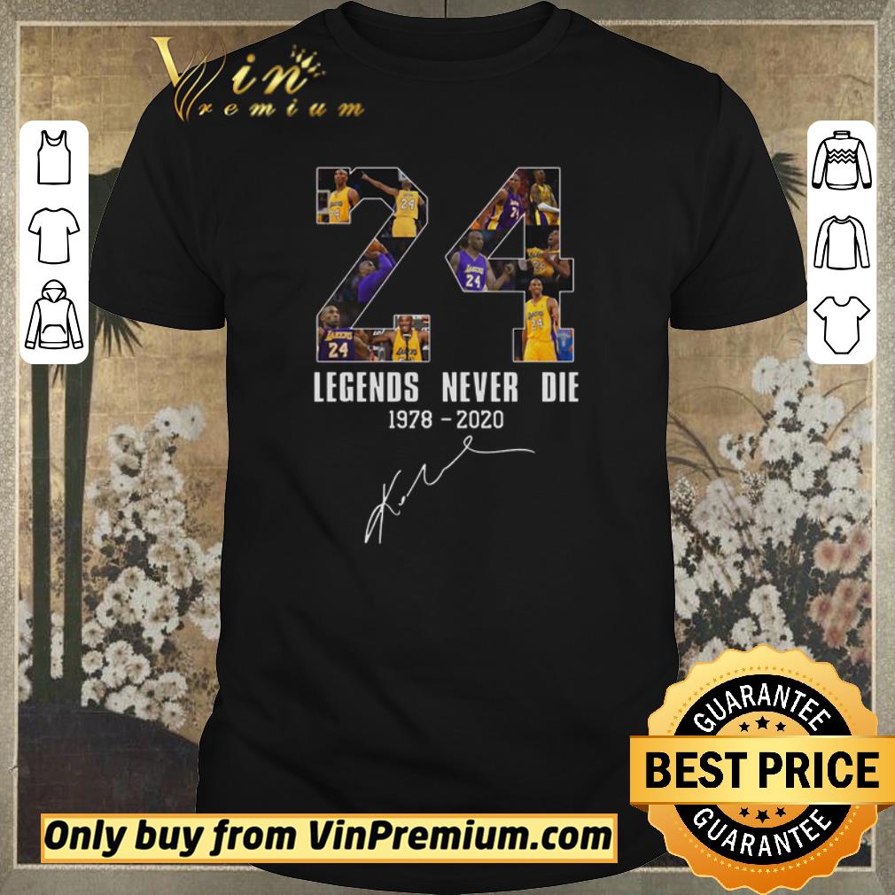 Awesome Legends Never Die Kobe Bryant 24 Signature shirt sweater