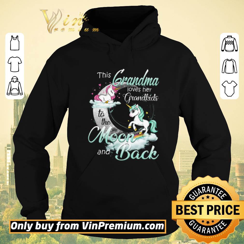 b29962b6 awesome unicorn this grandma loves her grandkids to the moon and back shirt sweater 4 - Awesome Unicorn This Grandma Loves Her Grandkids To The Moon And Back shirt sweater