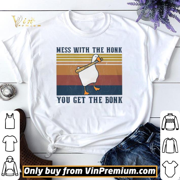 Duck Mess With The Honk You Get The Bonk Vintage shirt sweater