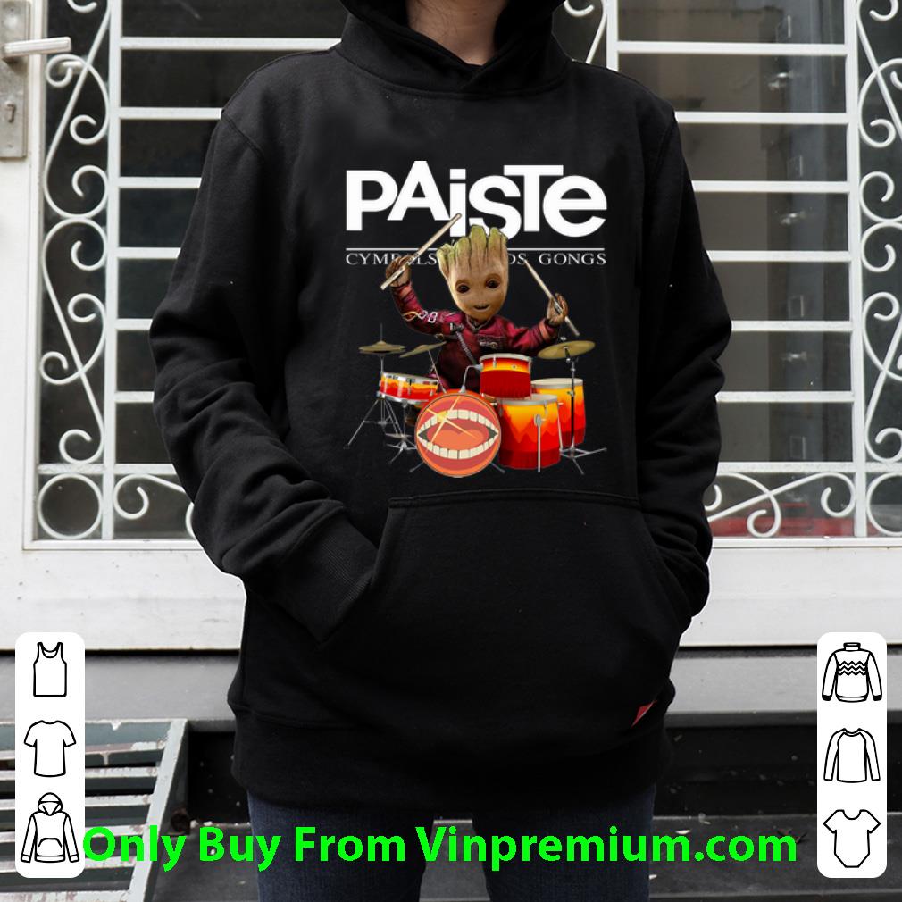 bb29ba2e hot paiste cymbals sound gongs baby groot show animal playing drum shirt 4 - Hot Paiste Cymbals Sound Gongs Baby Groot Show Animal Playing Drum shirt