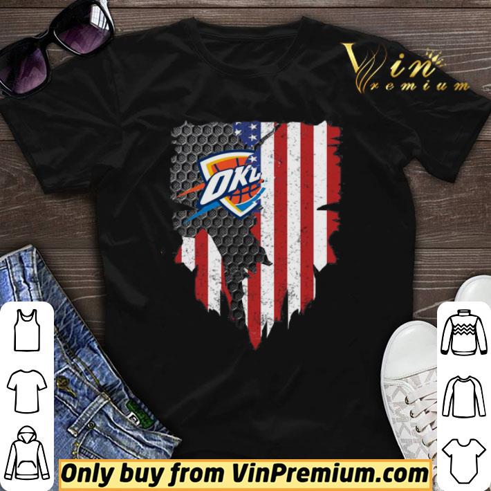 Oklahoma City Thunder Inside American Flag shirt sweater