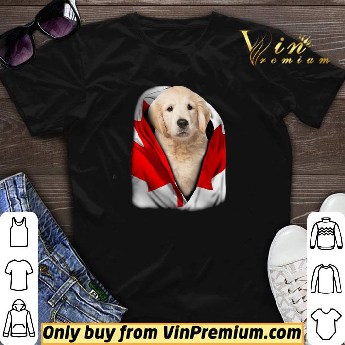 Golden Retriever Cape Canada Flag shirt sweater