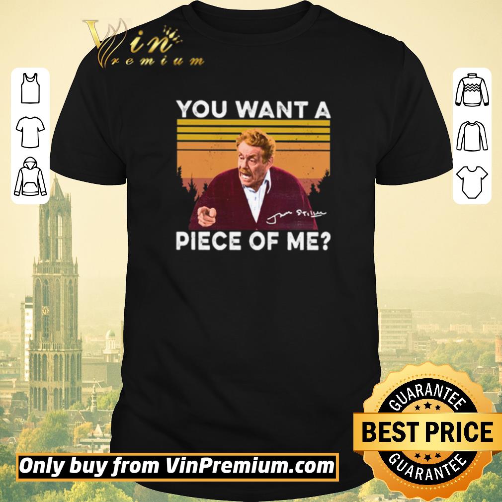 Top Frank Costanza you want a piece of me Vintage Seinfeld signature shirt sweater