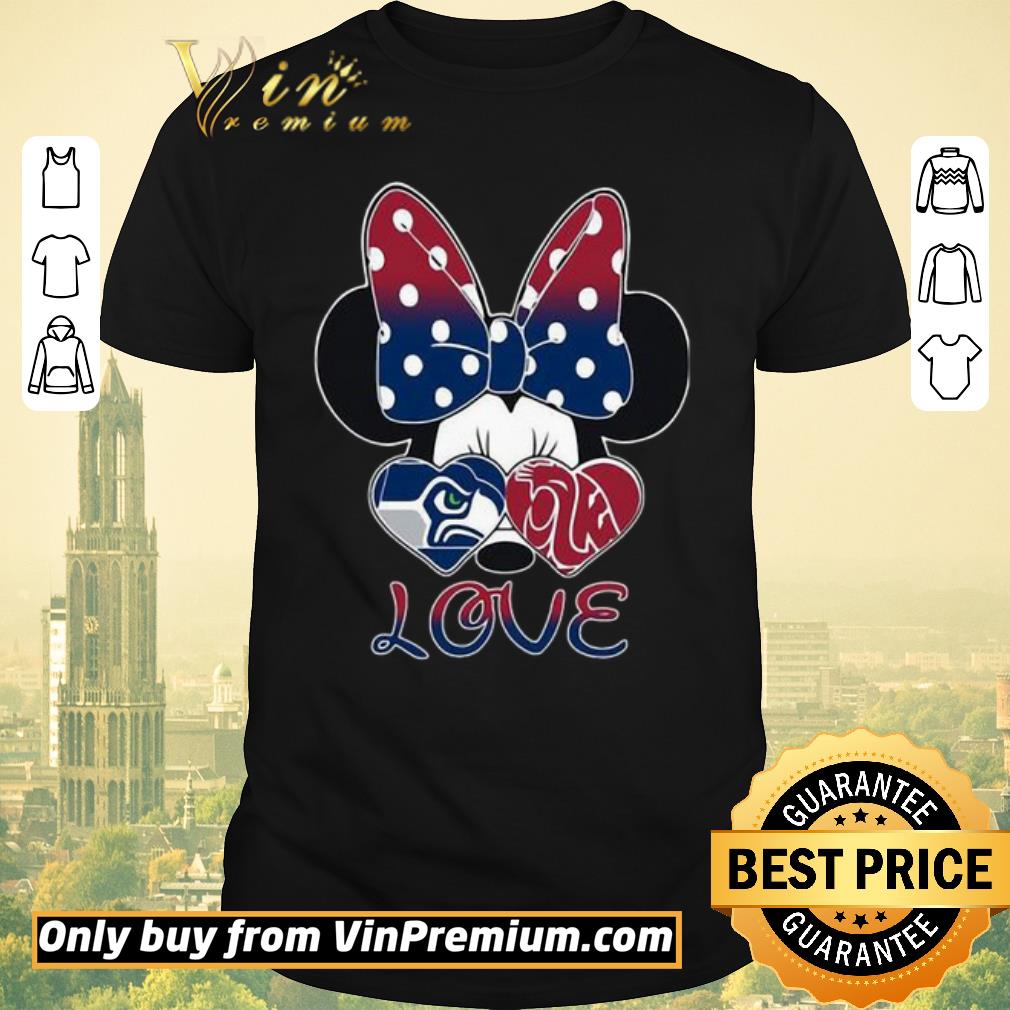 Funny Minnie mouse seattle seahawks washington state cougars love shirt sweater