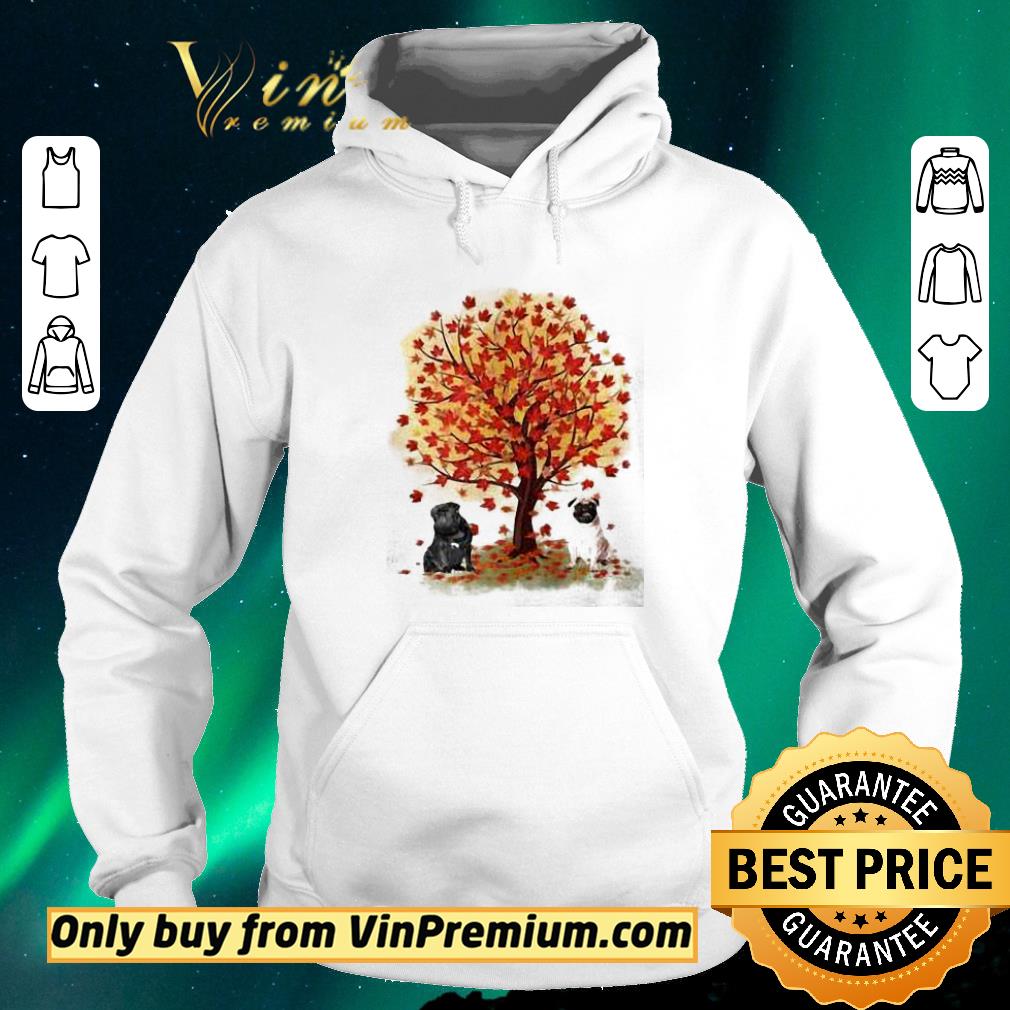d424c0d0 nice pugs autumn leaf tree shirt sweater 4 - Nice Pugs Autumn Leaf Tree shirt sweater