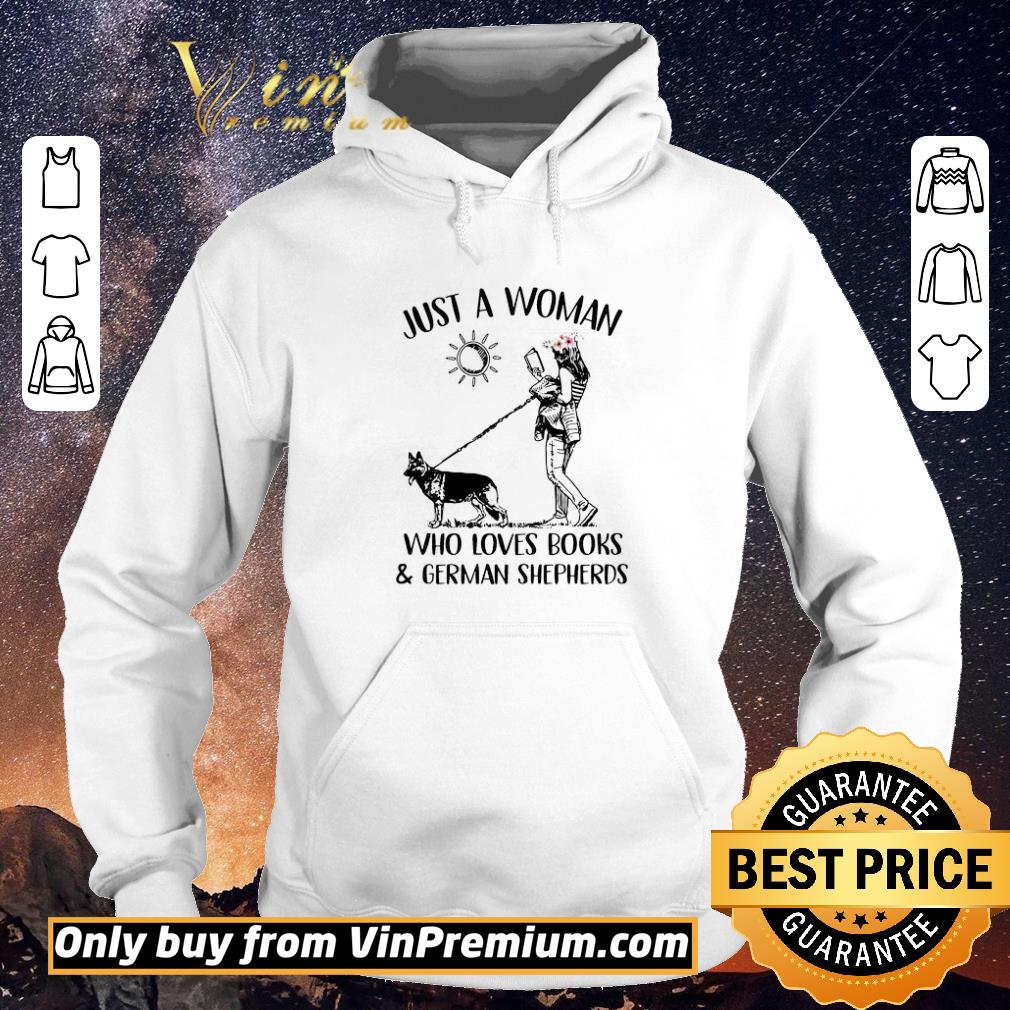 d5280504 nice just a woman who loves books and german shepherds shirt sweater 4 - Nice Just a woman who loves books and German shepherds shirt sweater