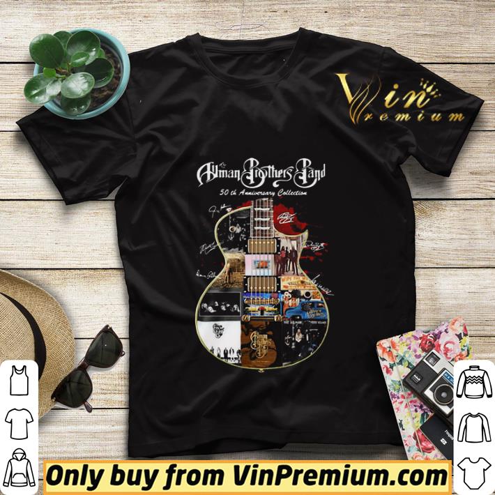 d5b99588 human brothers band 50th anniversary collection signatures guitar shirt sweater 4 - Human Brothers Band 50th Anniversary Collection signatures guitar shirt sweater