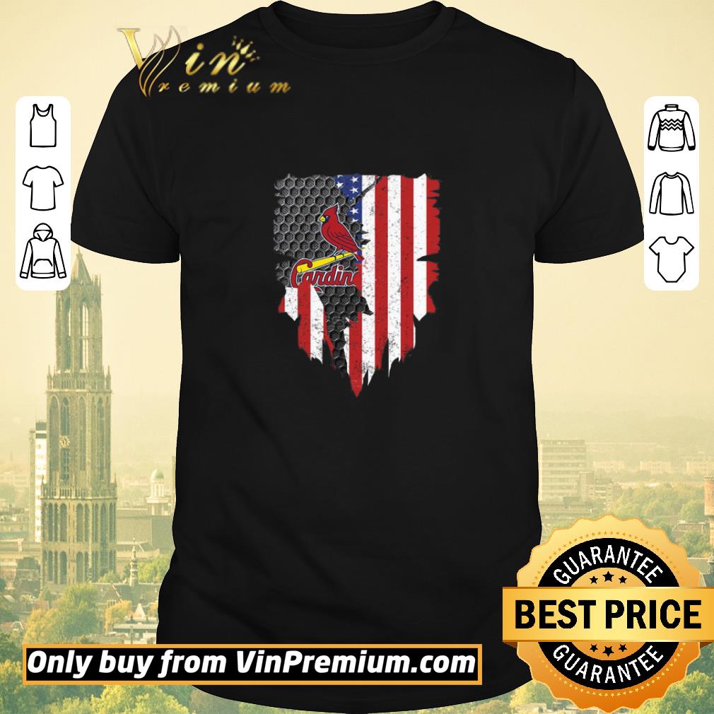 Nice St Louis Cardinals Inside American Flag shirt sweater