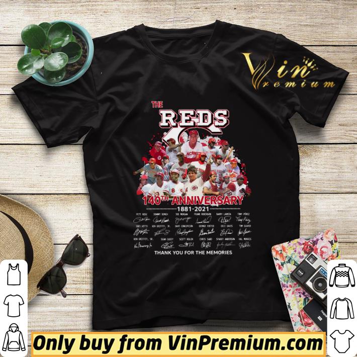 df20ff0d the reds 140th anniversary 1881 2021 signature thank you for the memories shirt sweater 4 - The Reds 140th Anniversary 1881 2021 Signature Thank You For The Memories shirt sweater