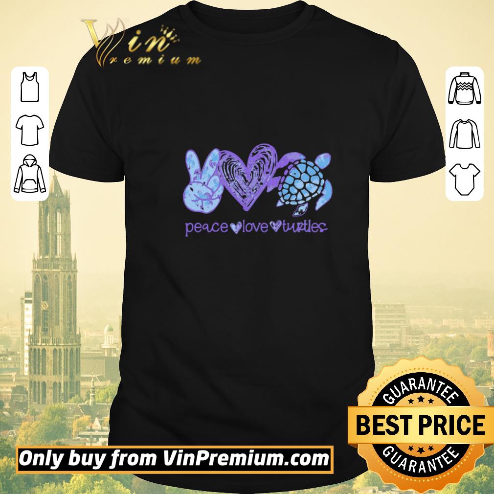 Funny Peace Love Turtles Diamond shirt sweater
