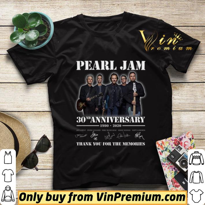 e8c8096a pearl jam 30nd anniversary 1990 2020 signature thank you for the memories shirt sweater 4 - Pearl Jam 30nd Anniversary 1990 2020 Signature Thank You For The Memories shirt sweater