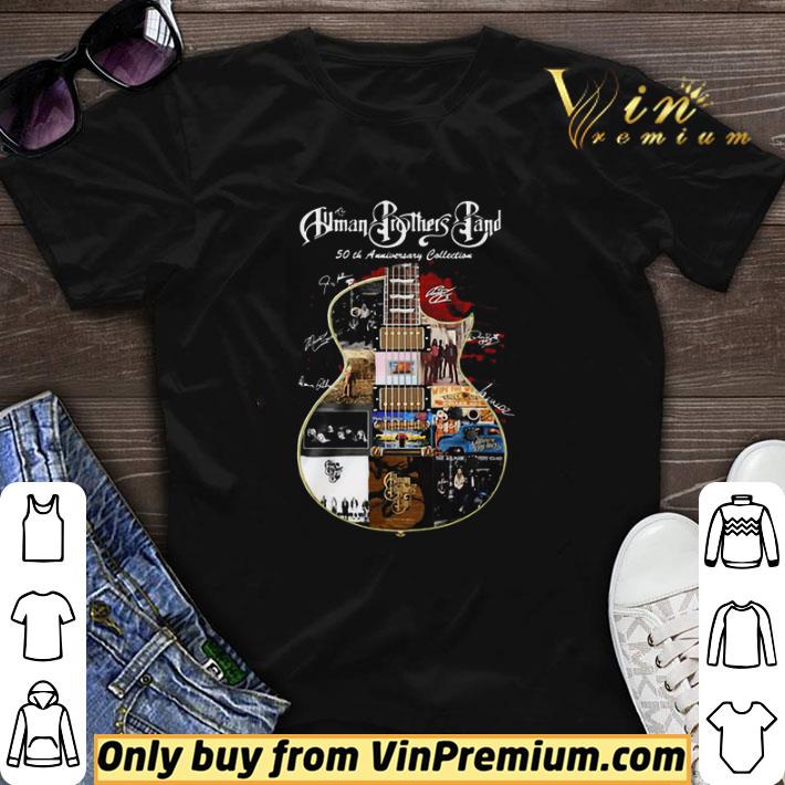 Human Brothers Band 50th Anniversary Collection signatures guitar shirt sweater