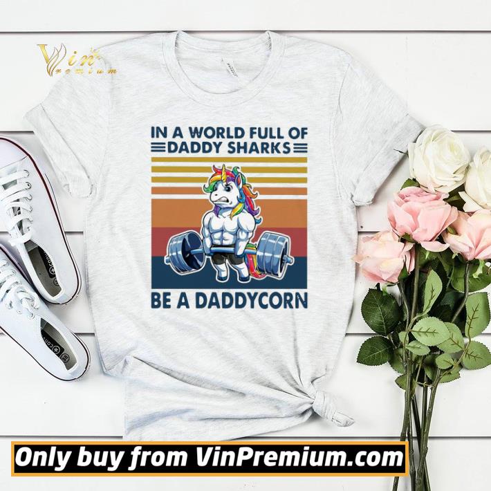 Vintage In A World Full Of Daddy Sharks Be A Daddycorn shirt sweater f2659291 vintage in a world full of daddy sharks be a daddycorn shirt sweater 4 - Vintage In A World Full Of Daddy Sharks Be A Daddycorn shirt sweater