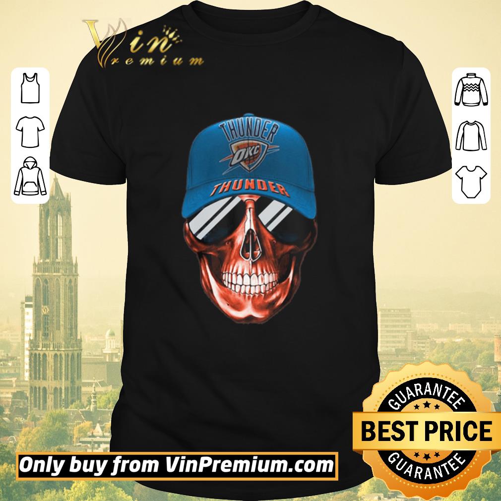 Funny Skull smile oklahoma city thunder football shirt sweater