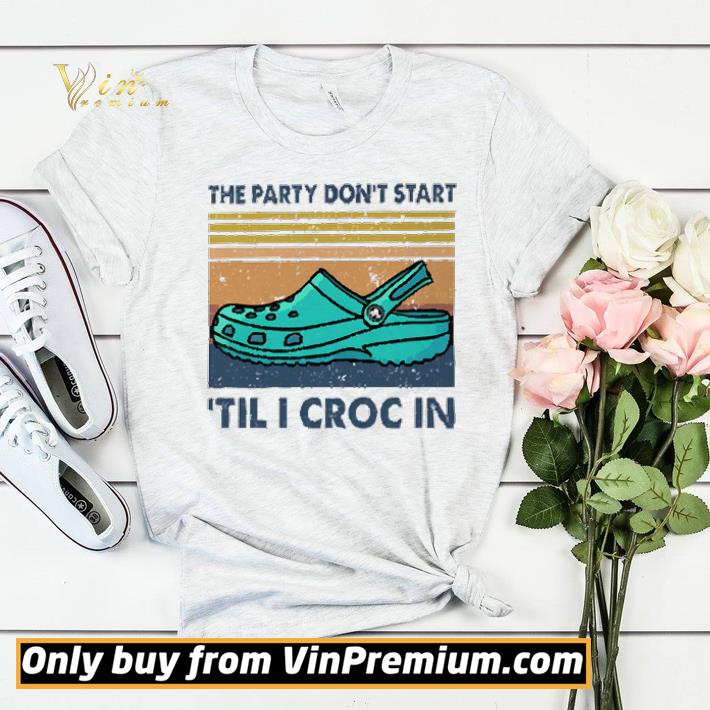061e2bfc vintage the party don t start til i croc in shirt sweater 4 - Vintage the party don’t start ’til I croc in shirt sweater