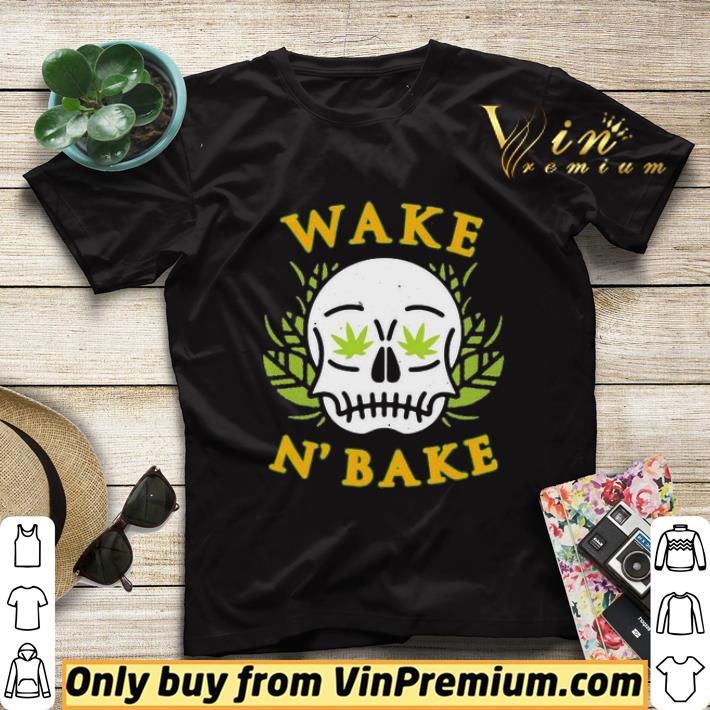 Skull weed wake n’bake shirt sweater 0698fa6a skull weed wake n bake shirt sweater 4 - Skull weed wake n’bake shirt sweater