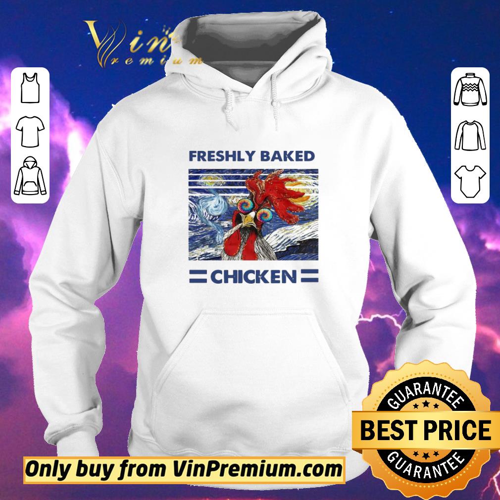 07866742 funny freshly baked chicken oil painting vintage shirt sweater 4 - Funny Freshly baked Chicken oil painting vintage shirt sweater