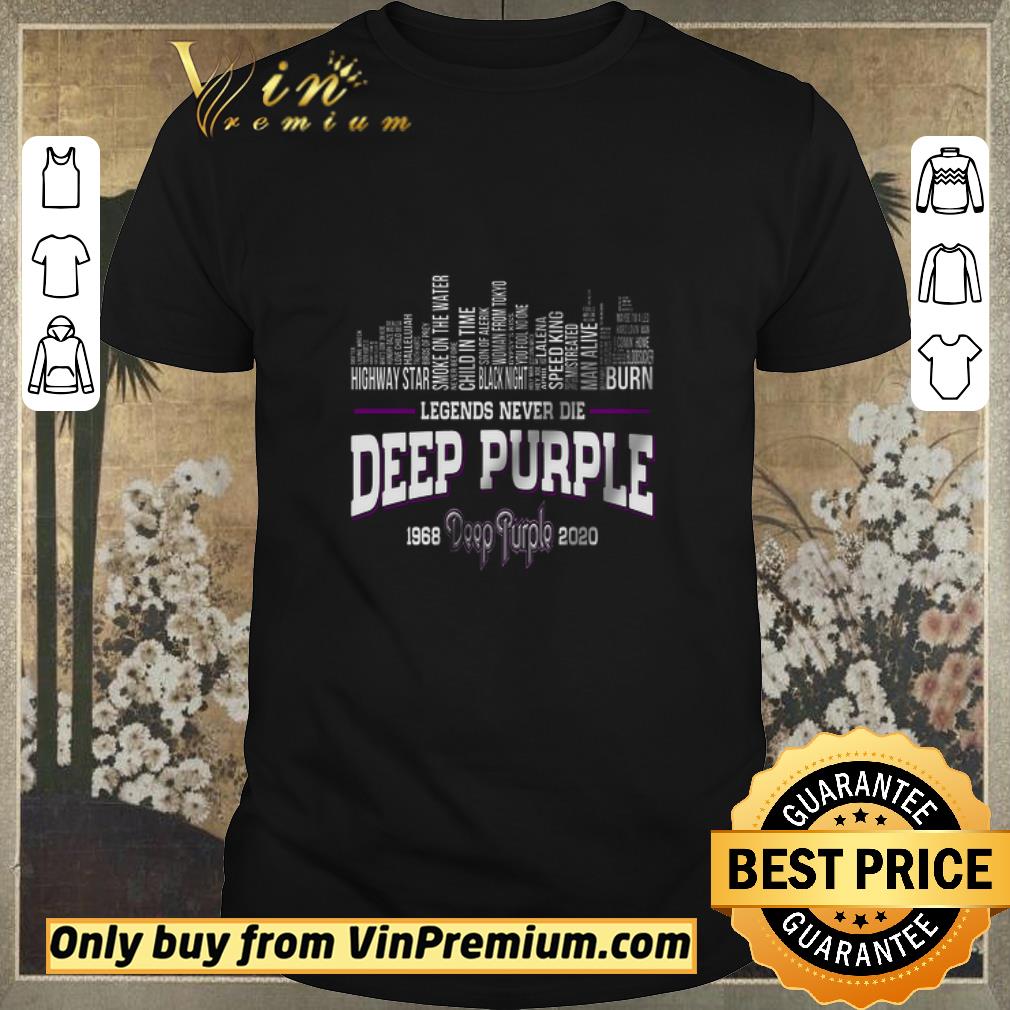 Top Legends Never Die Deep Purple 1968 2020 Higwat Star Black Night shirt sweater