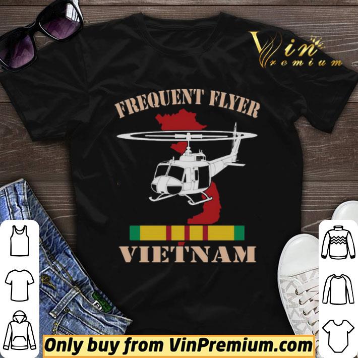 Vietnam Veteran Map Frequent Flyer Huey Military Welcome Home shirt sweater