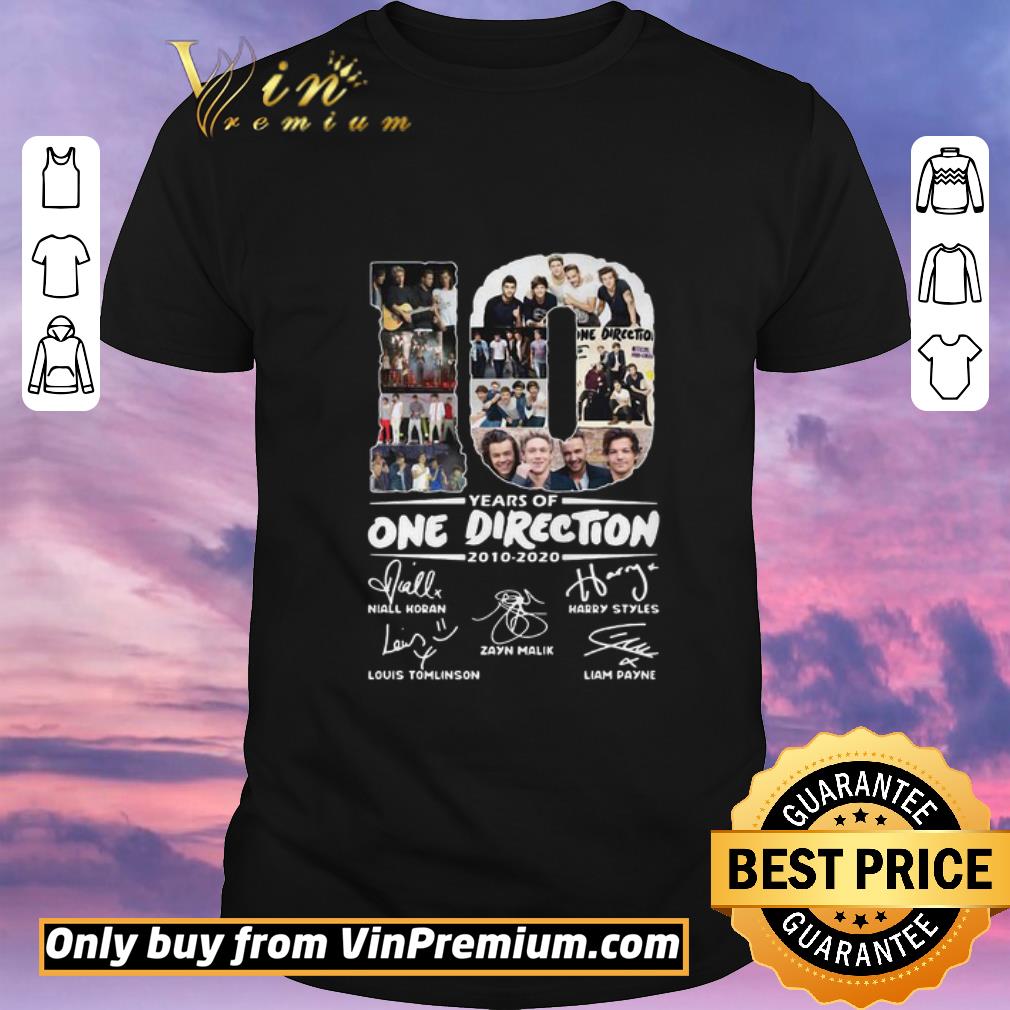 Original 10 Years Of One Direction 2010 2020 Signatures shirt sweater