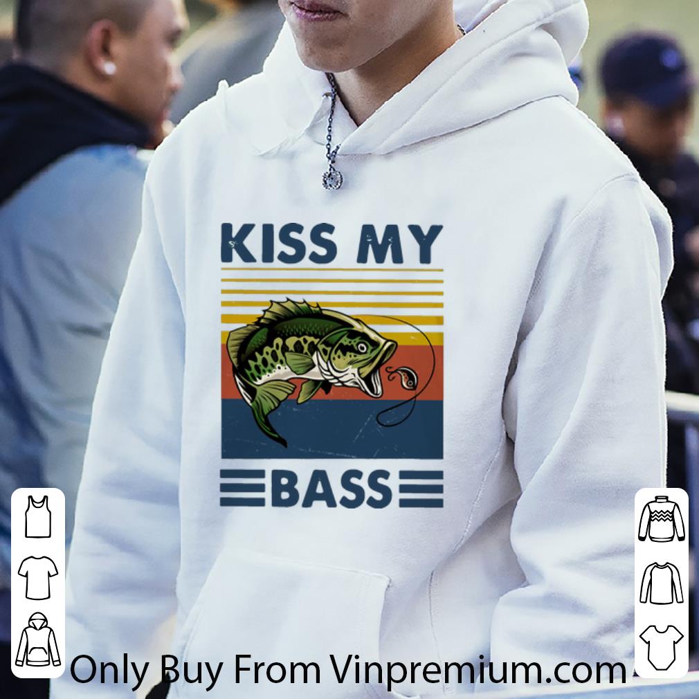 0dd92d4d hot vintage fishing kiss my bass shirt 4 - Hot Vintage Fishing Kiss My Bass shirt