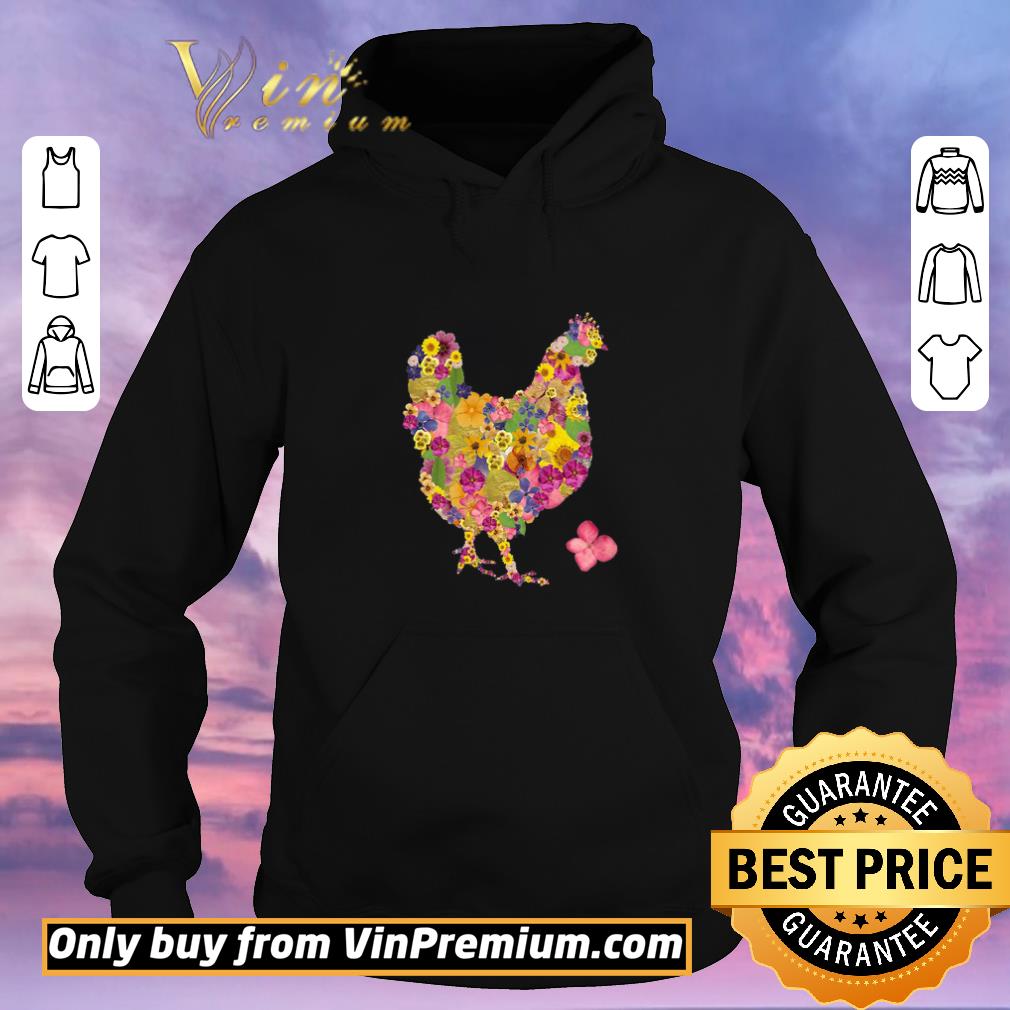 12b7d660 premium chicken flowers shirt sweater 4 - Premium Chicken Flowers shirt sweater