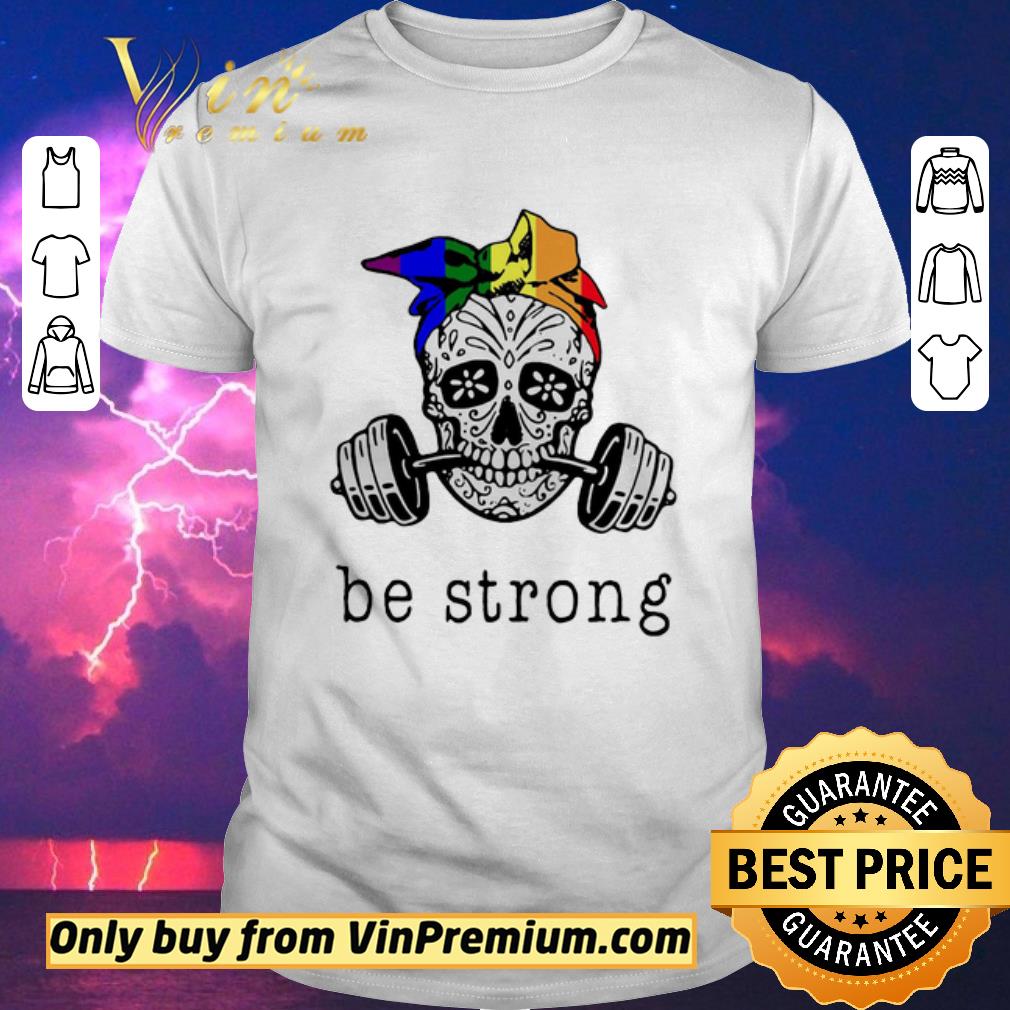 Premium Weight lifting skull be strong shirt sweater