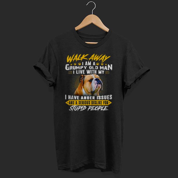 Awesome Walk Away I Am A Grumpy Old An I Live With My Pug Shirt