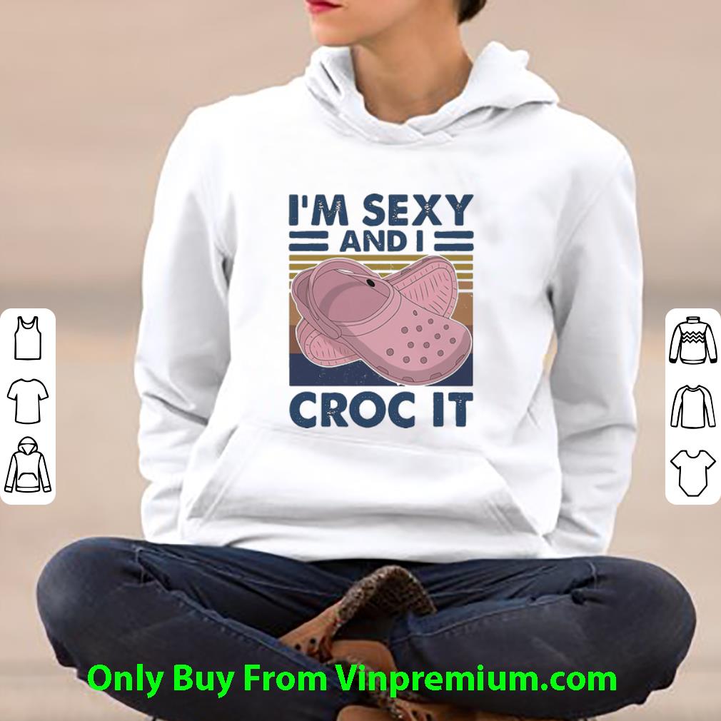 157a7653 official vintage i m sexy and i croc it shirt 4 - Official Vintage I’m Sexy And I Croc It shirt