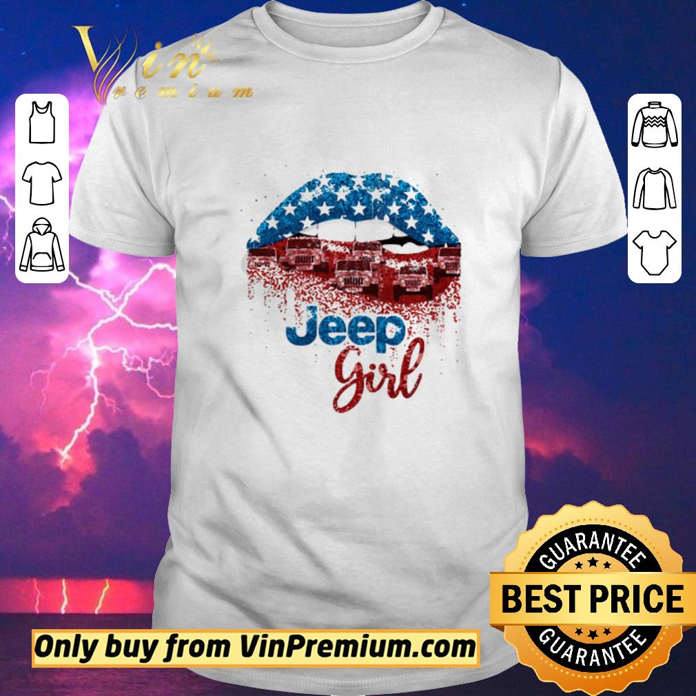 Hot Lips jeep car girl shirt sweater