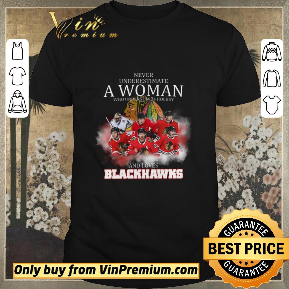 Awesome Never Underestimate A Woman Who Understands Hockey And Loves Blackhawks shirt sweater