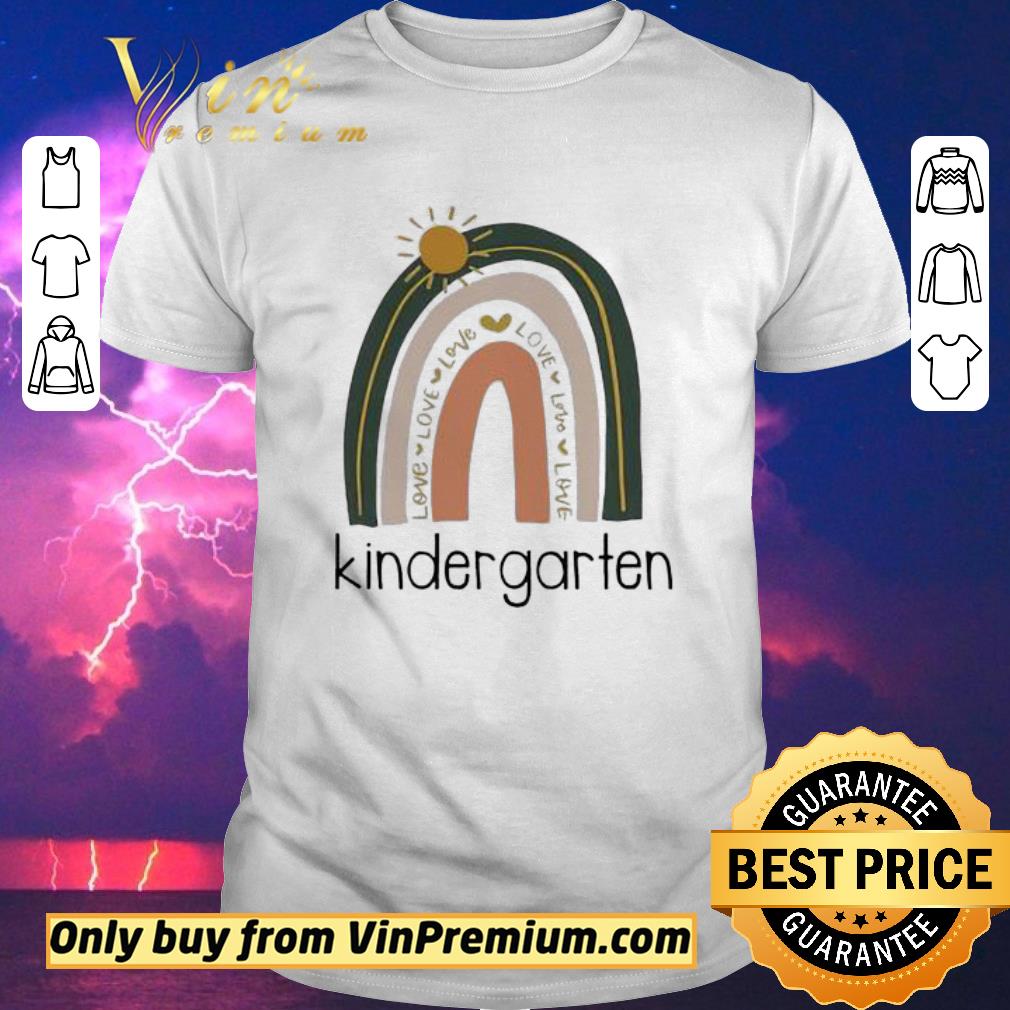 Awesome Love Kindergarten Teacher Neutral Rainbow shirt sweater
