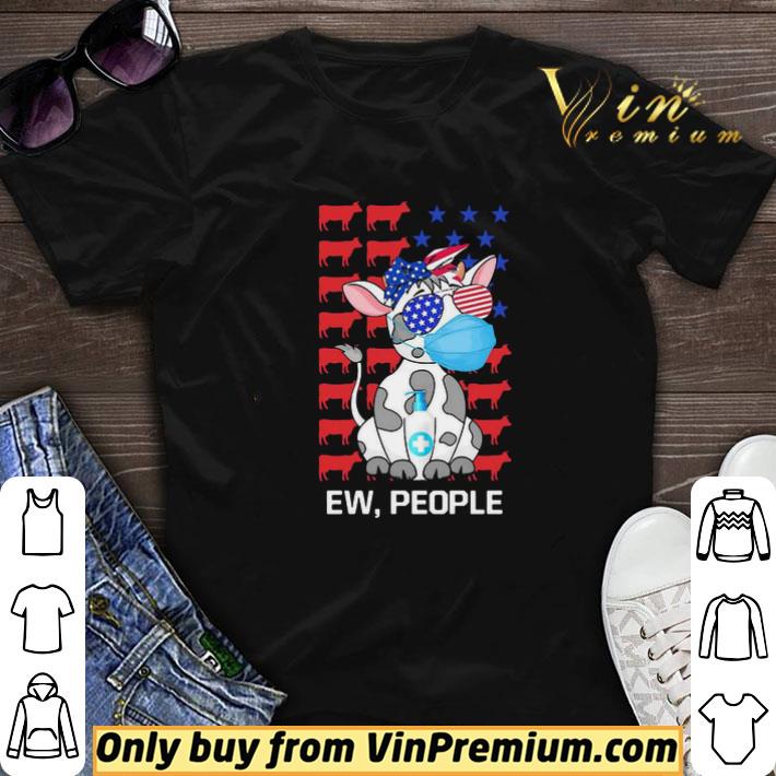 Cow Ew People American Flag Coronavirus shirt sweater