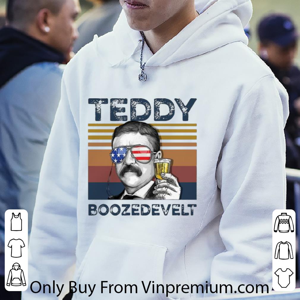 1d9c1735 official vintage teddy boozedevelt drink beer american flag shirt 4 - Official Vintage Teddy Boozedevelt Drink Beer American Flag shirt