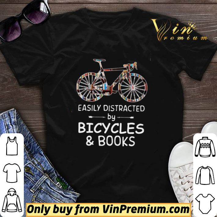 Easily Distracted By Bicycles And Books shirt sweater