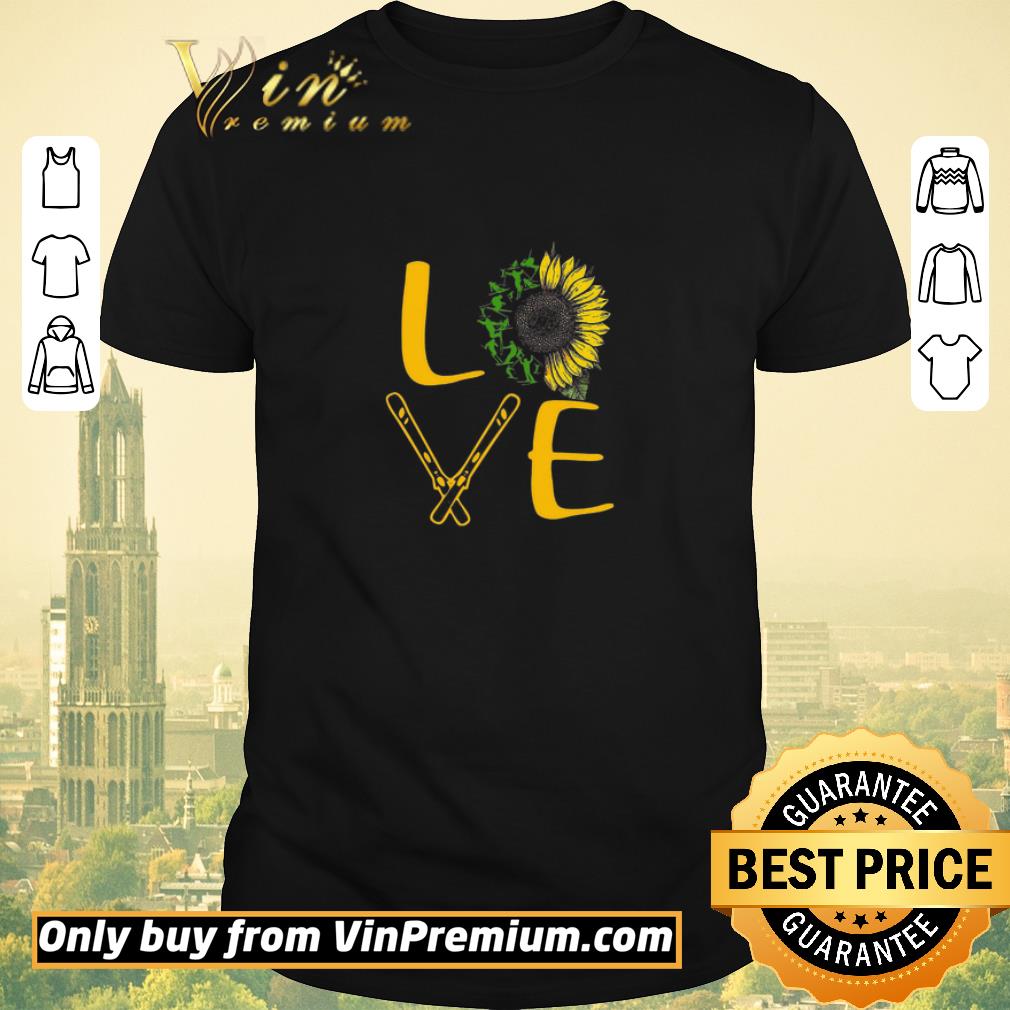 Hot Love Skiing Is My Life Sunflower shirt sweater
