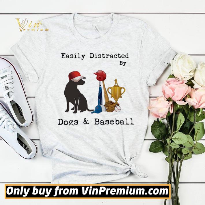 21be5bc3 easily distracted by dogs baseball shirt sweater 4 - Easily Distracted By Dogs & Baseball shirt sweater